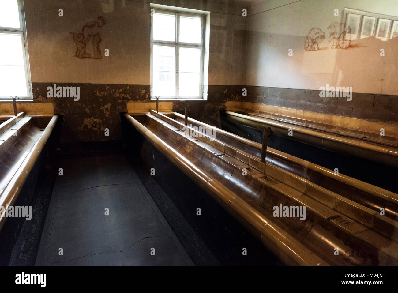 Auschwitz concentration camp Oswiecim Poland Stock Photo