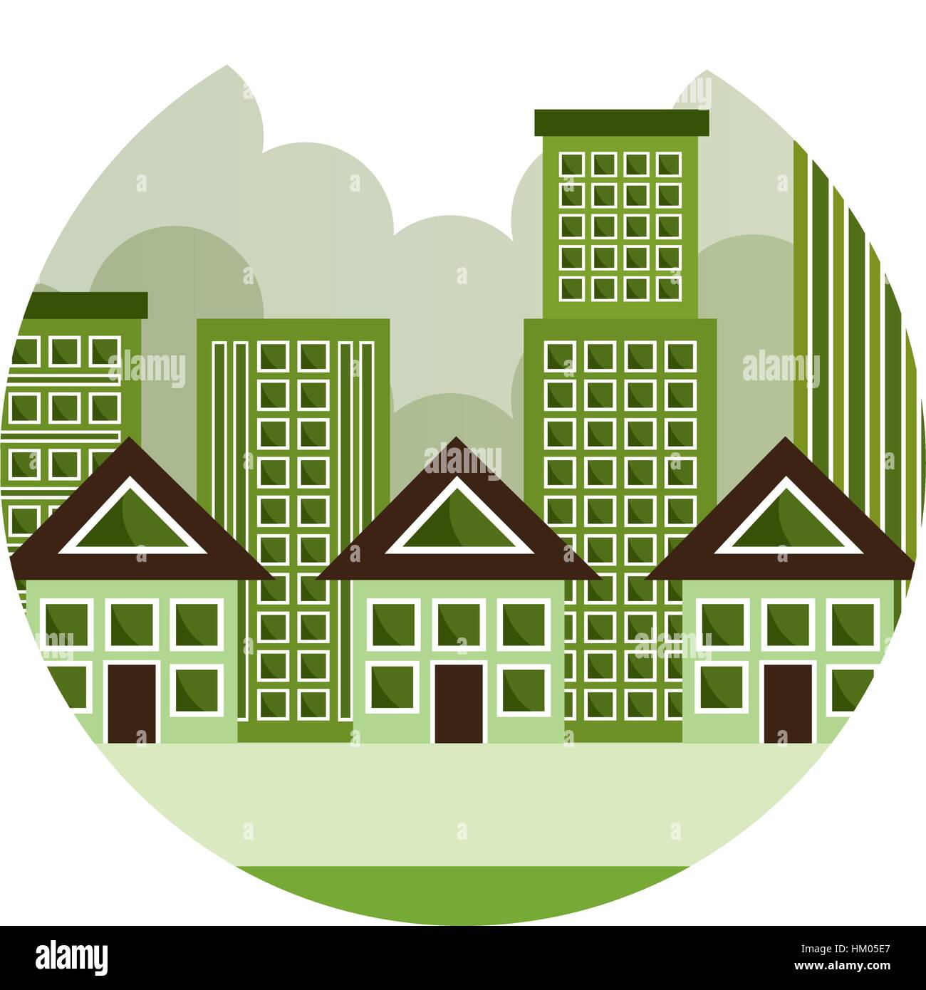 green city ecology buildings vector illustration design Stock Vector ...