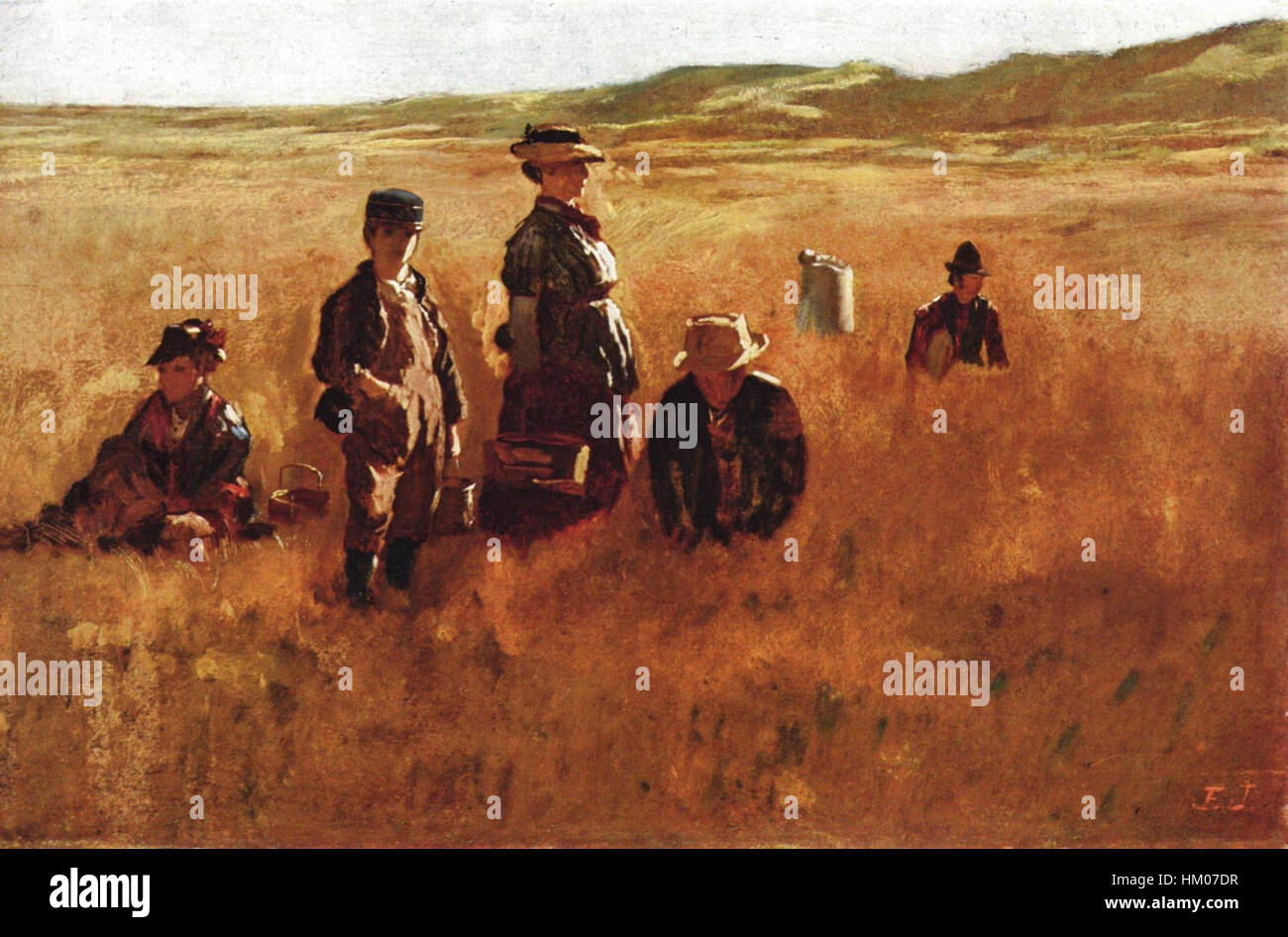 Jonathan Eastman Johnson 001 Stock Photo Alamy