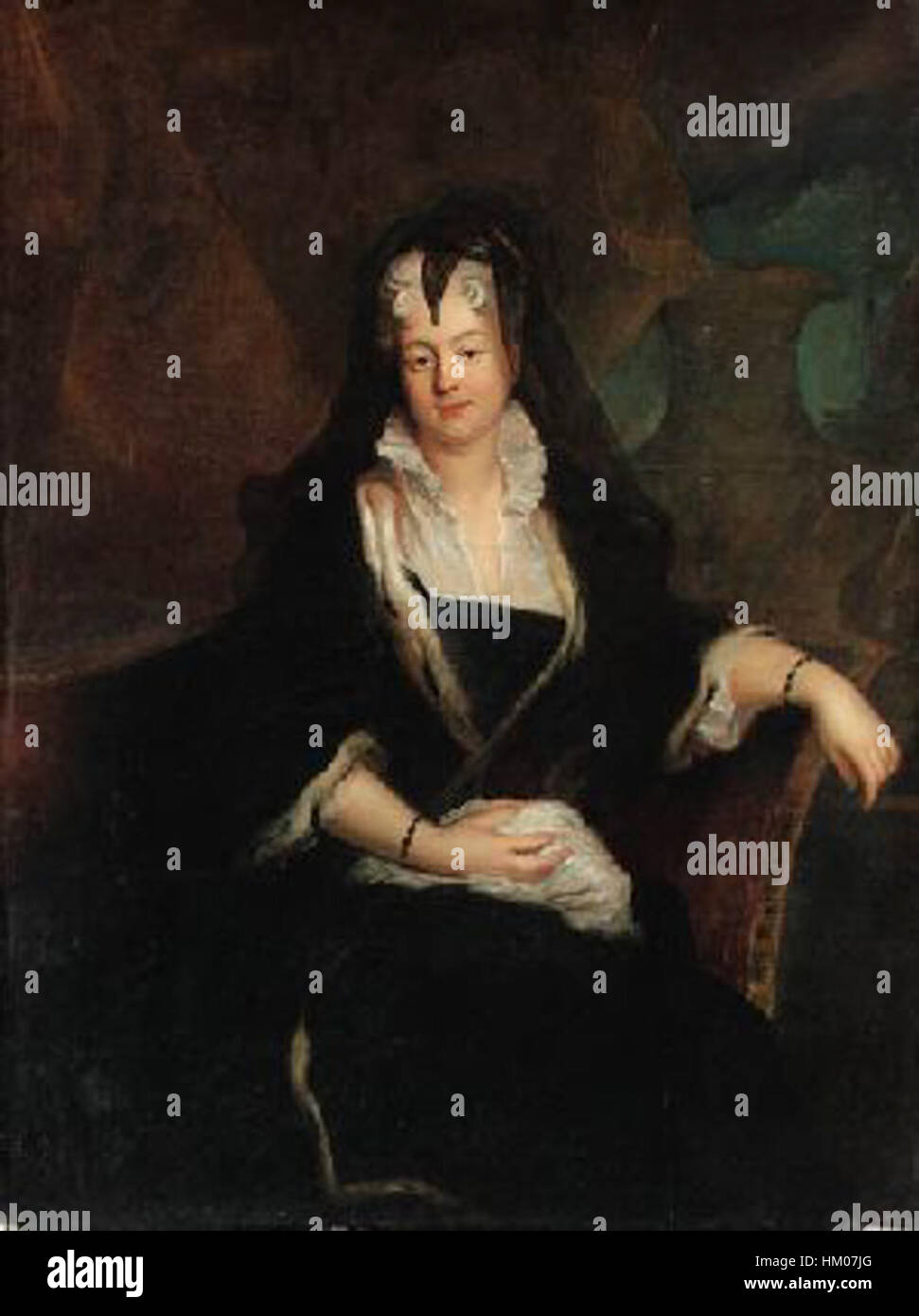 Johanna Charlotte of Anhalt-Dessau, margravine of Brandenburg-Schwedt and Princess-Abbess of Herford Stock Photo