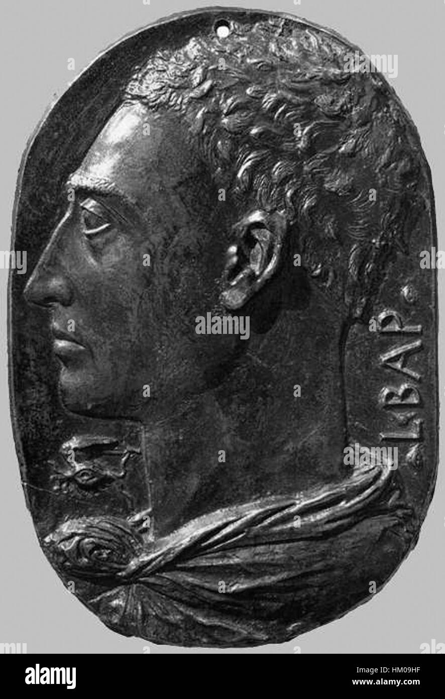 This self-portrait by Leon Battista Alberti, an influential figure of ...