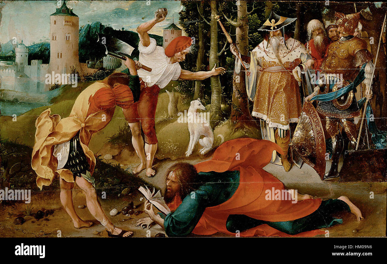 Jan de Beer, Martyrdom of apostle St.Matthew Stock Photo Alamy