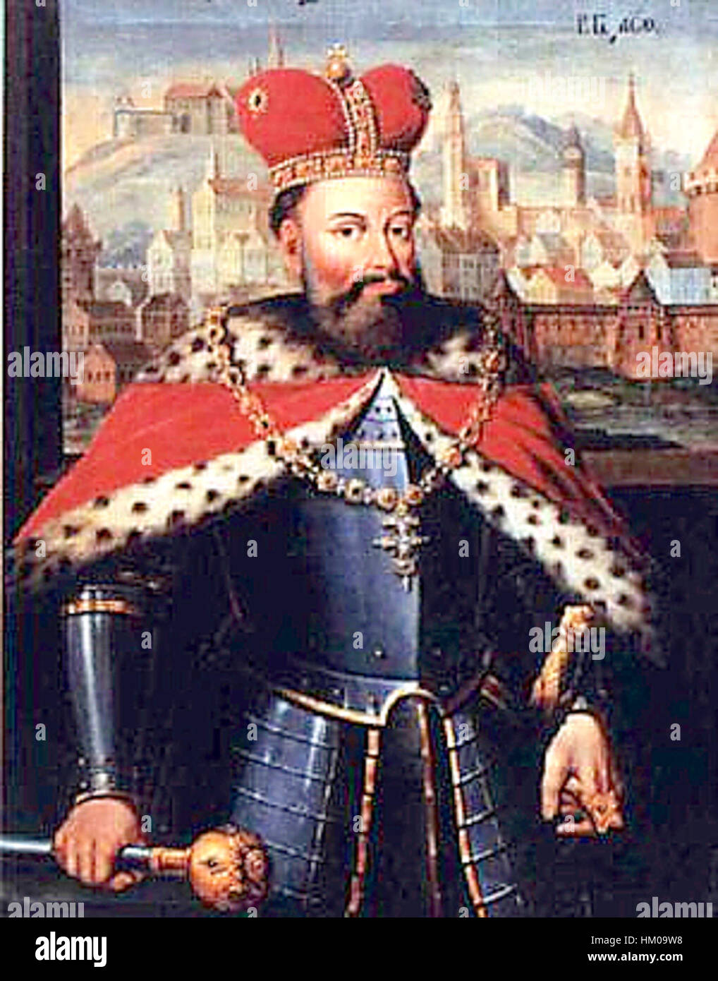 Mid Evil Ruler This portrait of Lev Danylovich of Halych, a medieval ruler, is an ...