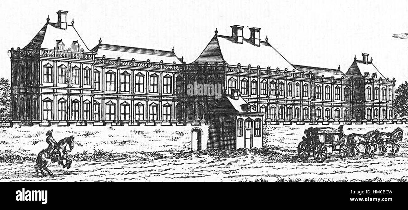 Huis ter Nieuburch voorzijde 1665 Stock Photo Alamy