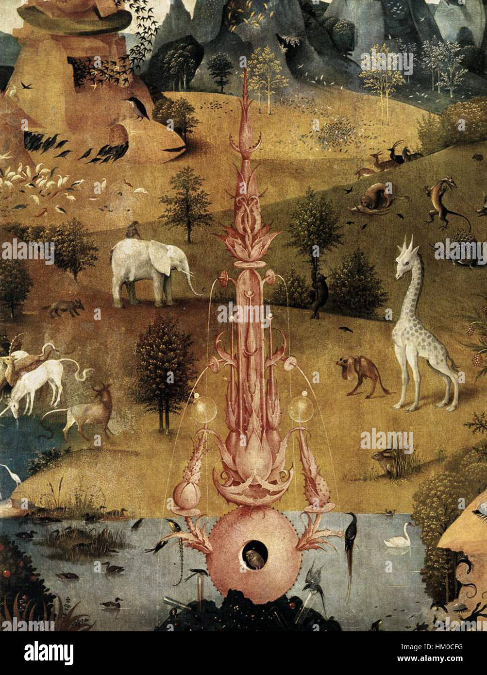 Hieronymus Bosch Triptych Of Garden Of Earthly Delights Detail