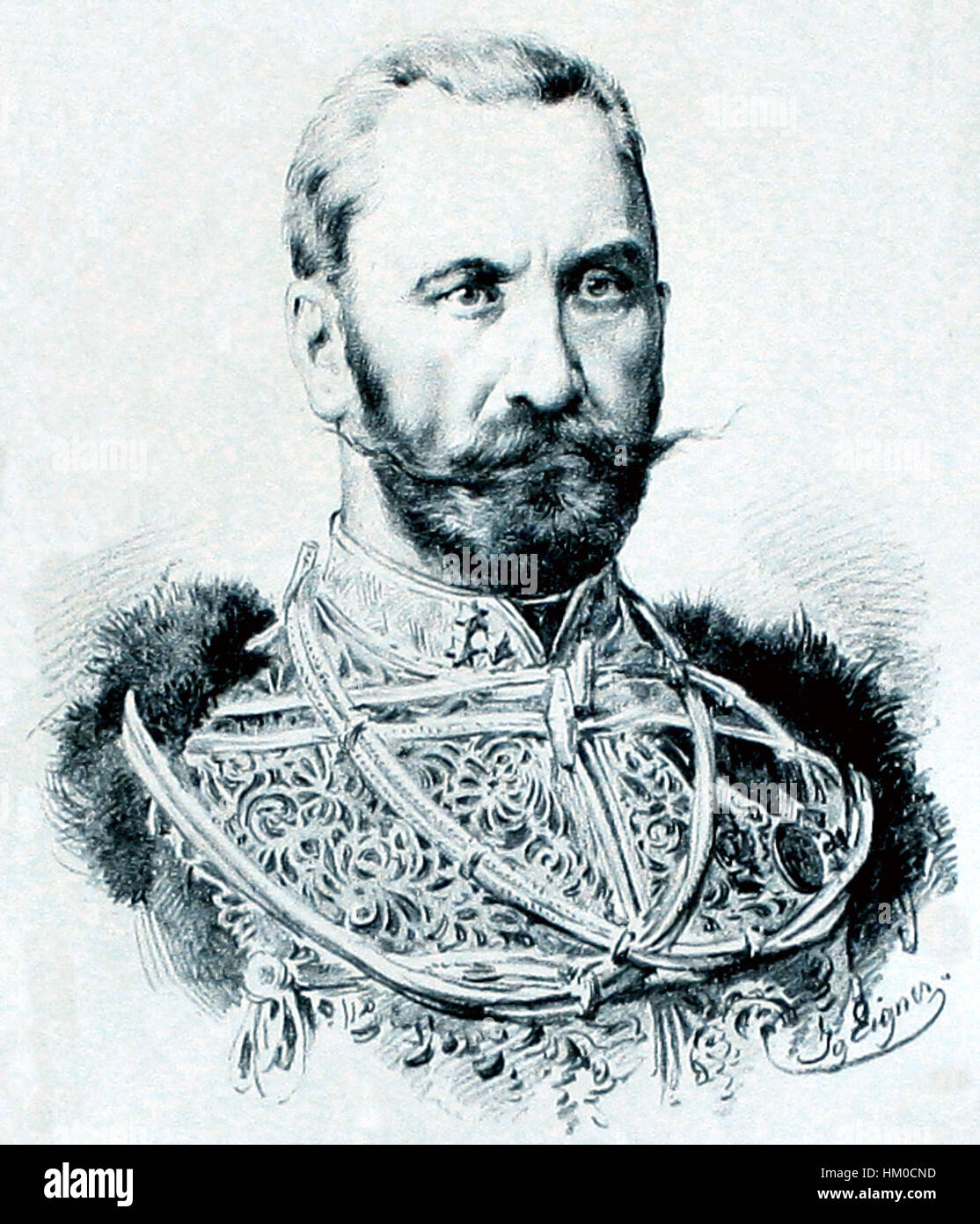 Ignaz von Fratricsevics, General der Kavallerie 1886 Stock Photo