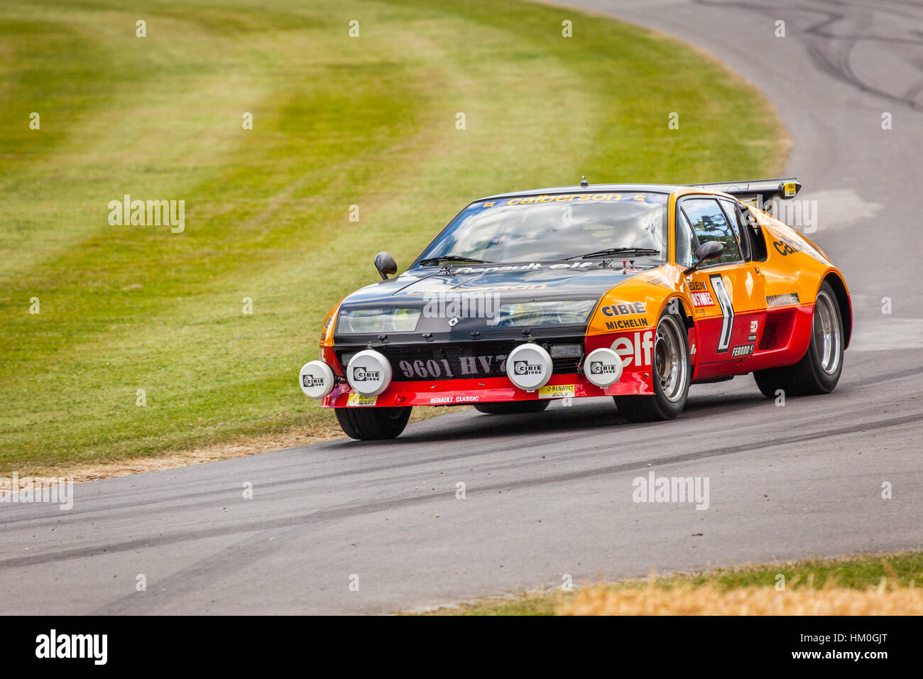 Renault Alpine A310 racing car at Goodwood Festival of Speed 2014 Stock Photo