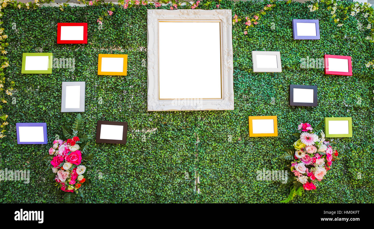 Pretty Frames Pretty wedding picture frame Stock Photo - Alamy