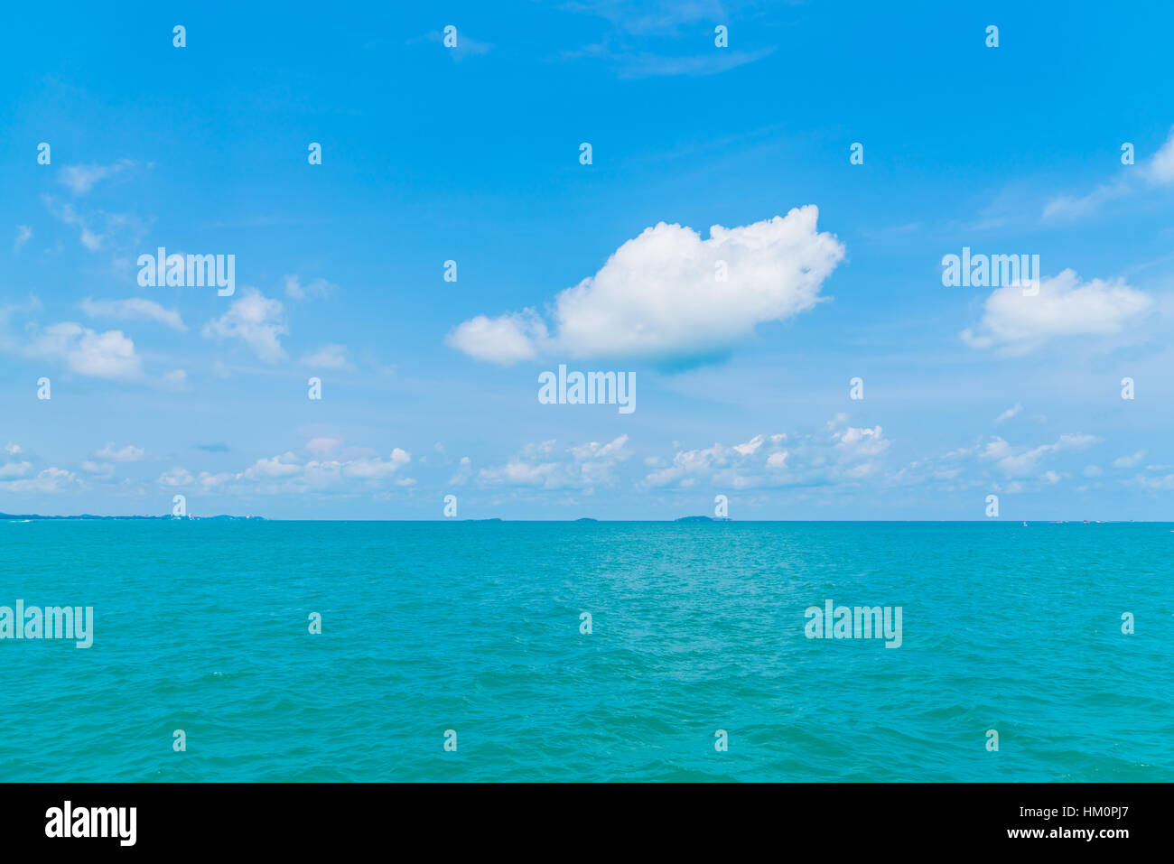 Beautiful Blue sea and sky Stock Photo - Alamy