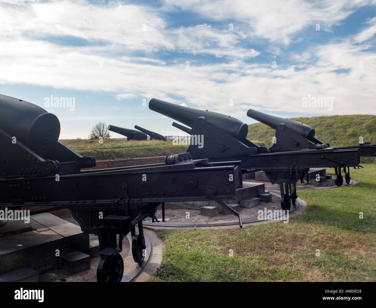 Canon at Ft McHenry Stock Photo