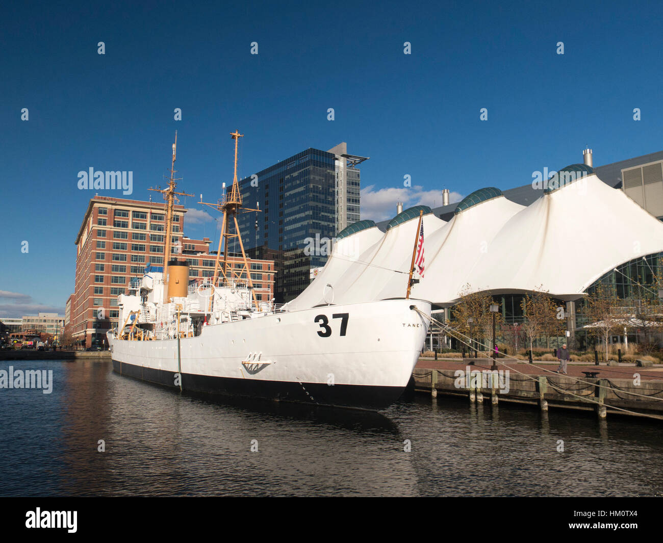 Cutter Taney US Coastguard Cutter Taney, Inner Harbor, Baltimore, Maryland Stock ...