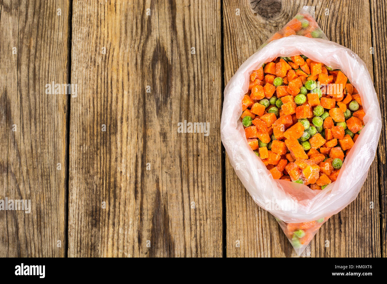 Frozen vegetables in plastic bags Stock Photo Alamy