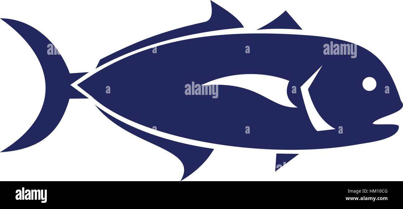 Illustration of a crevalle jack, Caranx hippos also known as the common jack, black-tailed trevally, couvalli jack, black cavalli, jack crevale and ye Stock Vector