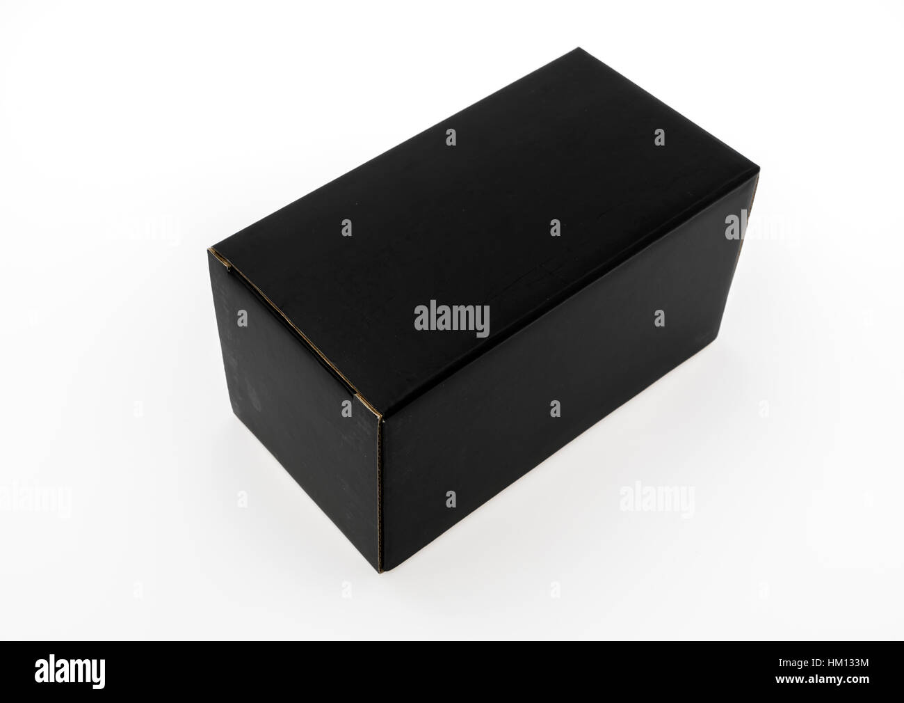 Black box on a white background Stock Photo - Alamy