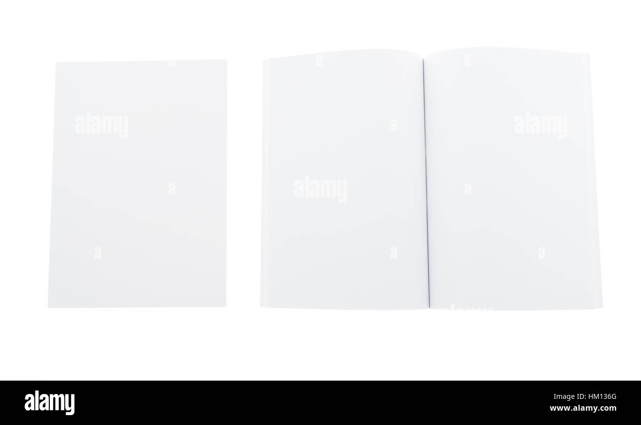 Blank catalog,brochure, magazines,book mock up on white background