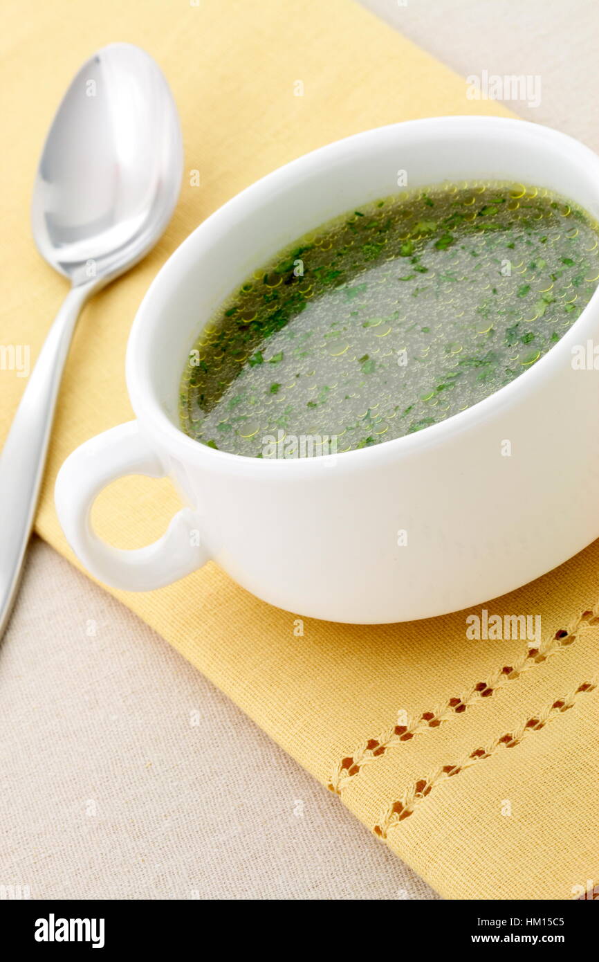 Beef consome hires stock photography and images Alamy