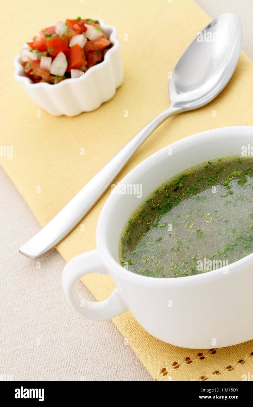 mexican beef consomme is a soup or broth made by bringing water to a