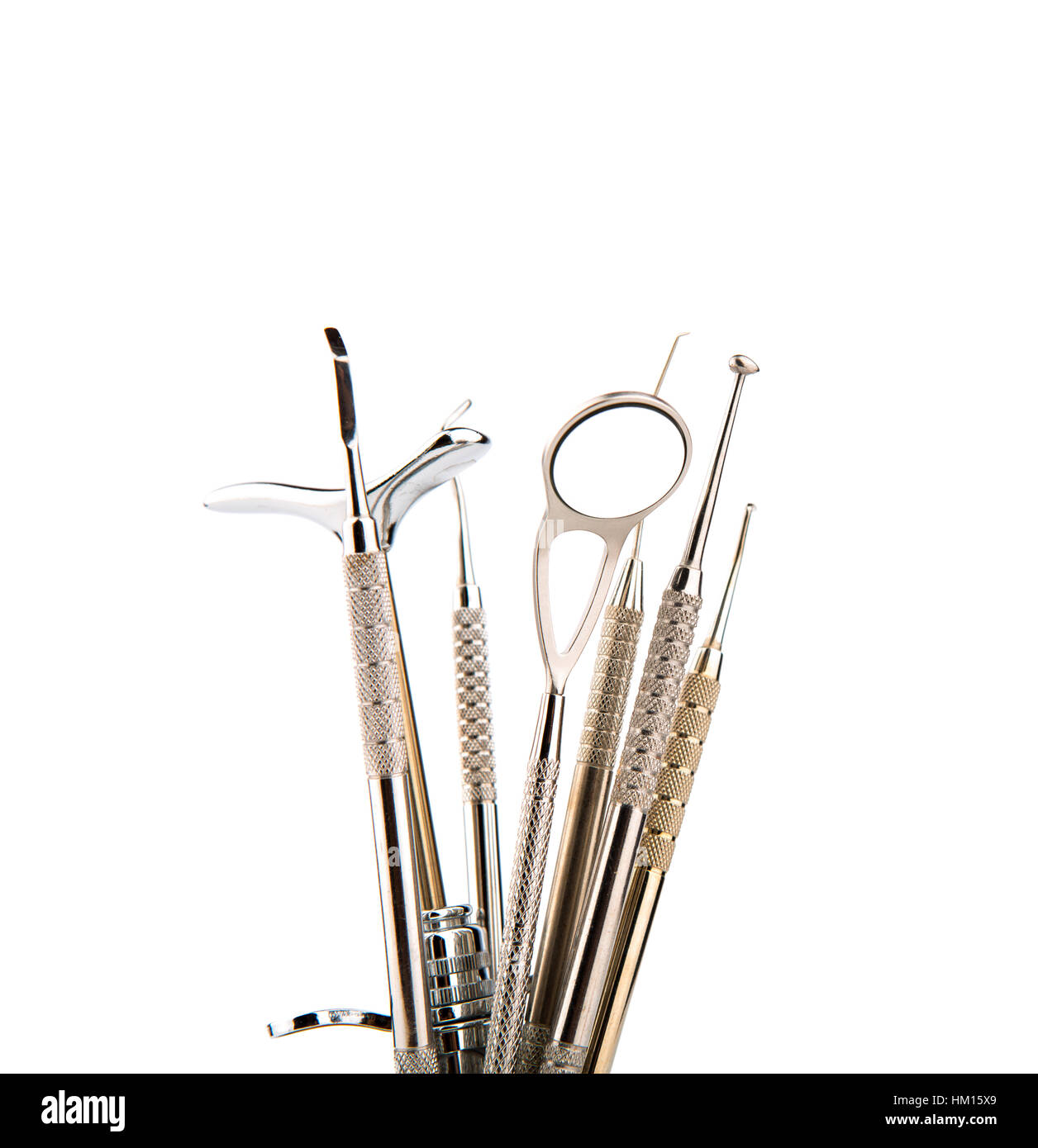 Dental tools and equipment. Over white background Stock Photo Alamy