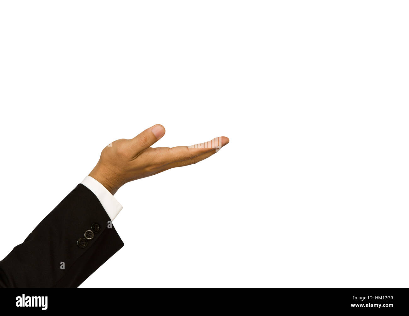 Business hand isolated over white background Stock Photo - Alamy
