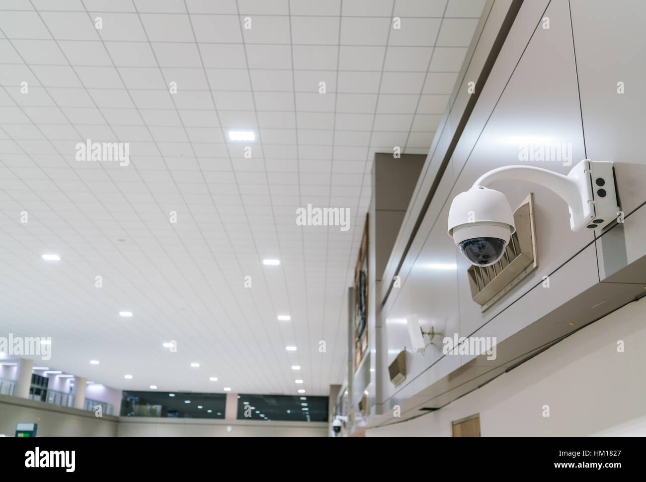 CCTV Camera Operating inside at airport terminal Stock Photo Alamy