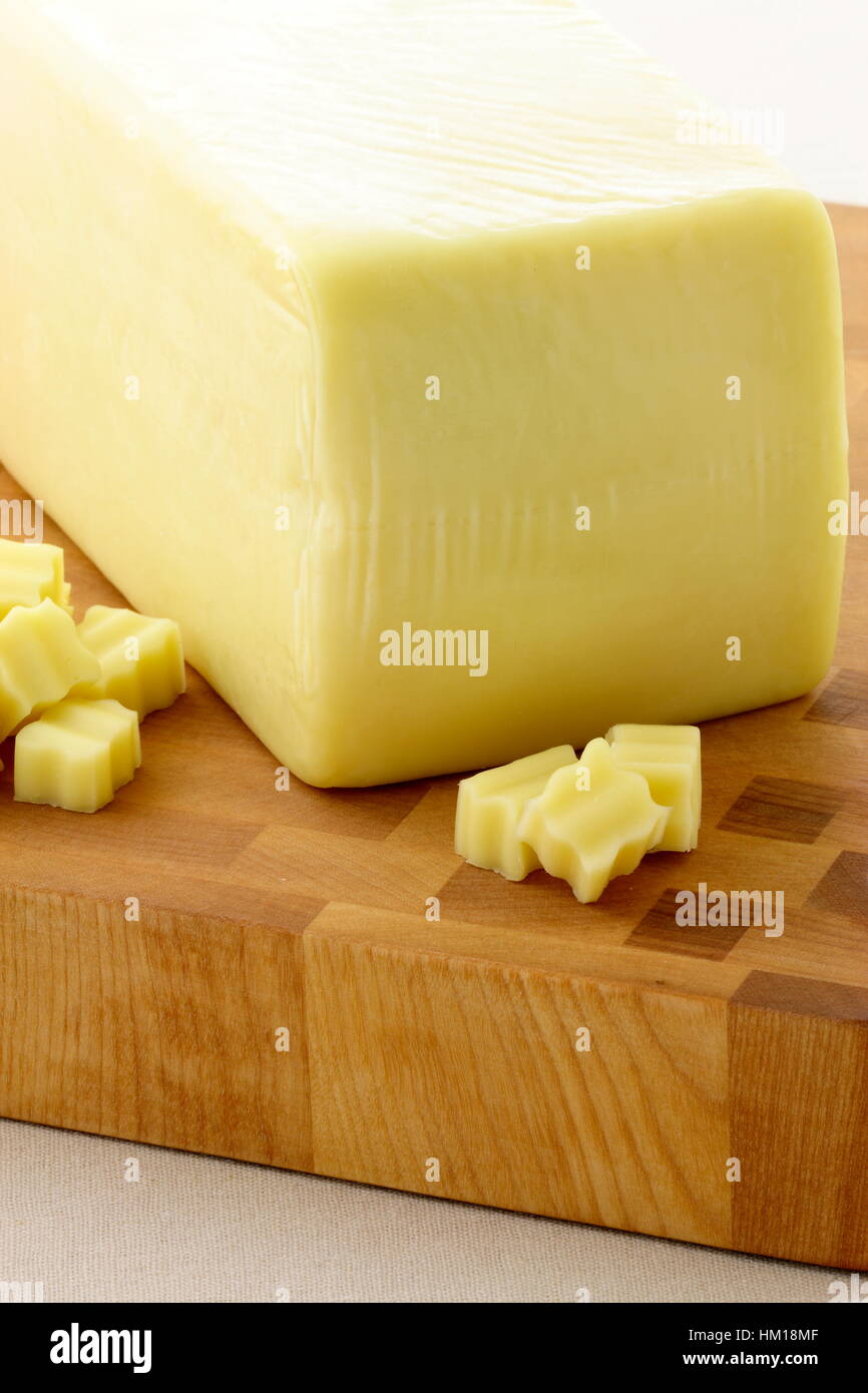 mozzarella cheese block made from fresh milk and used in lots of