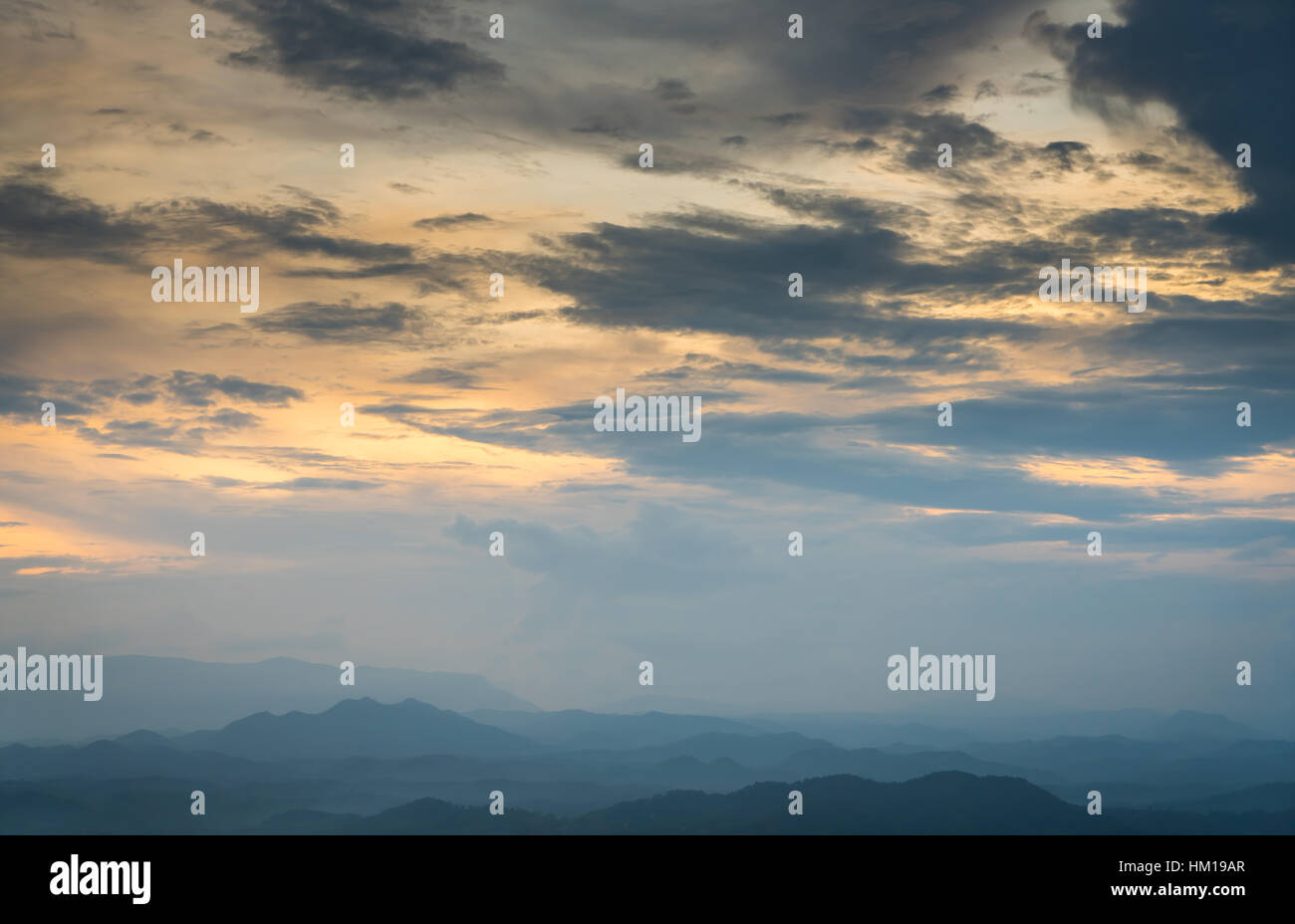Beautiful sunset the mountains landscape Stock Photo - Alamy
