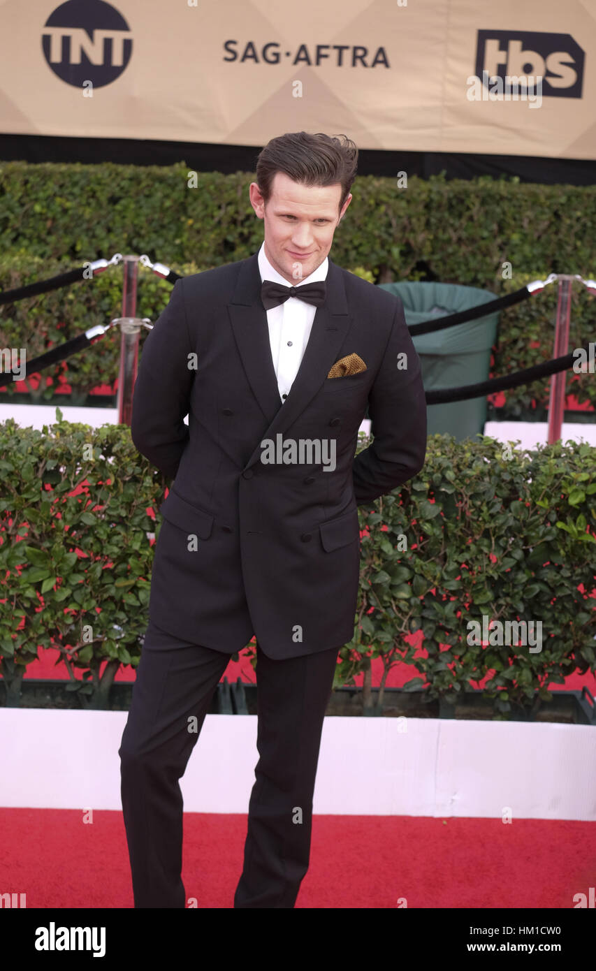 Los Angeles, USA. 29th Jan, 2017. Actor Matt Smith attends the 23rd Annual Screen Actors Guild Awards at The Shrine Auditorium in Los Angeles, California. Credit: Ringo Chiu/ZUMA Wire/Alamy Live News Stock Photo