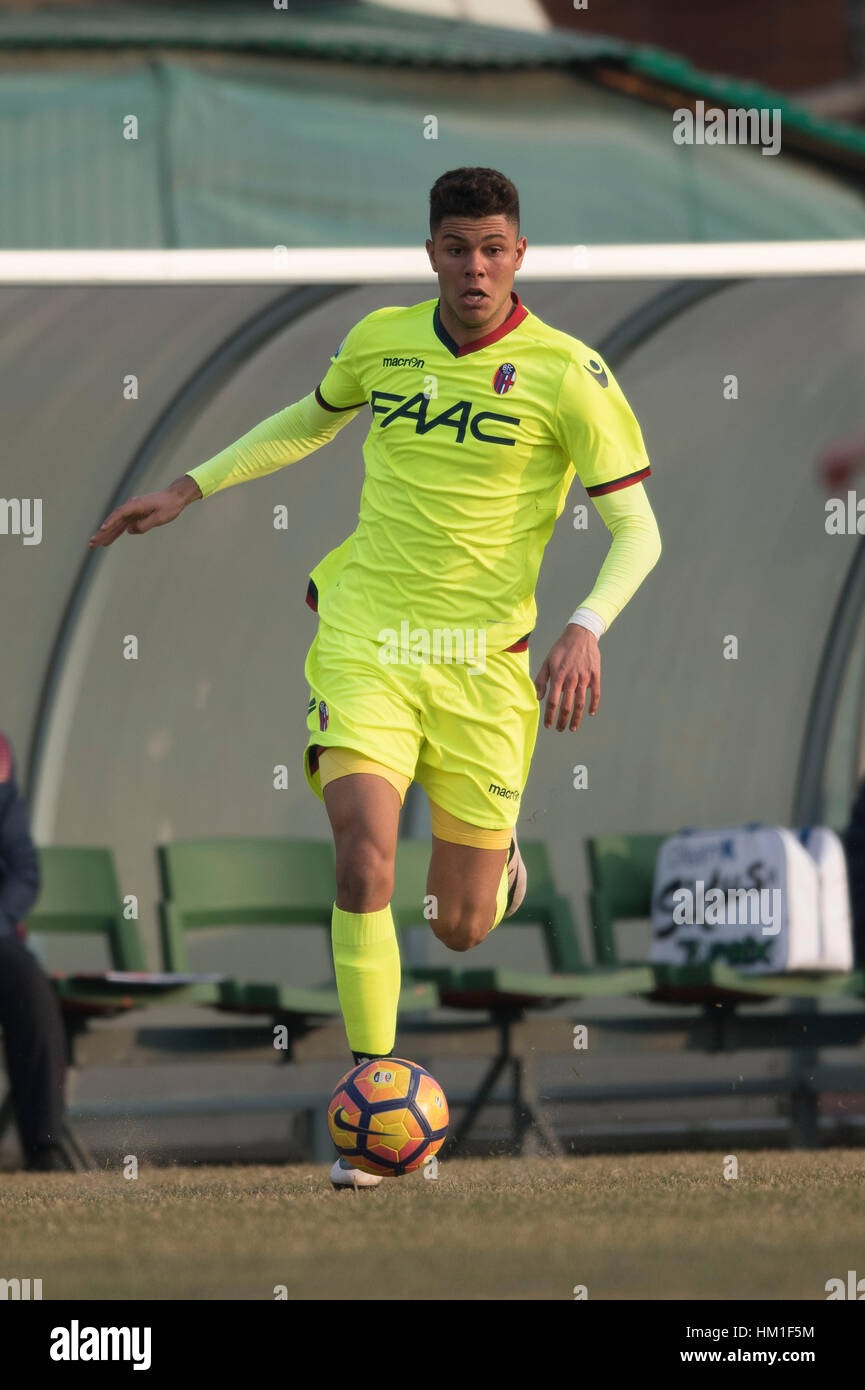 Bologna, Italy. 28th Jan, 2017. Hamza El Kaouakibi (Bologna) Football