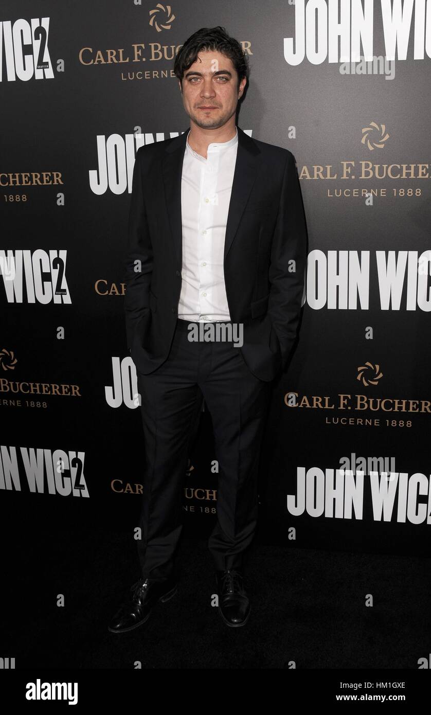 Los Angeles, CA, USA. 30th Jan, 2017. Riccardo Scamarcio at arrivals for JOHN WICK: CHAPTER TWO Premiere, Arclight Hollywood, Los Angeles, CA January 30, 2017. Credit: Dee Cercone/Everett Collection/Alamy Live News Stock Photo