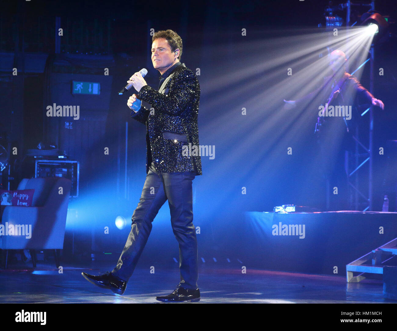Hammersmith, UK. 31st Jan, 2017. Donny Osmond performs as part of his