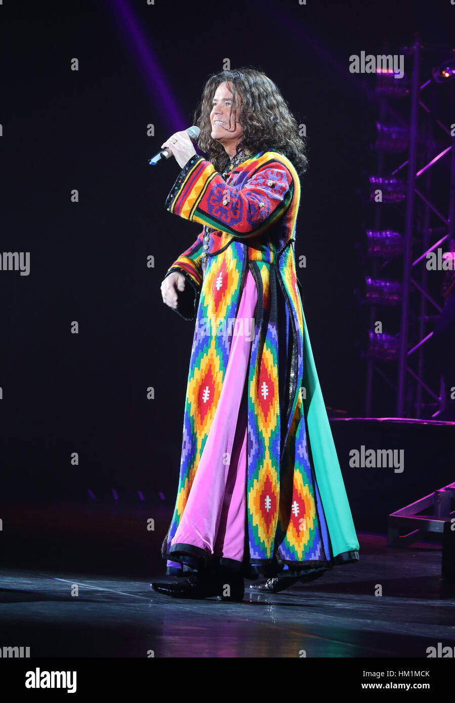 Hammersmith, UK. 31st Jan, 2017. Donny Osmond performs as part of his