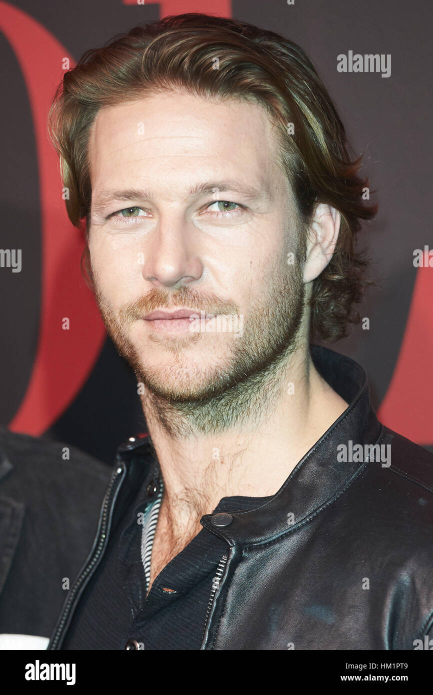 Madrid, Spain. 1st Feb, 2017. Australian actor Luke Bracey presents the new 'Ralph Lauren' fragrance and his image as ambassador of fragrance at Estudio Cenital on February 1, 2017 in Madrid Credit: Jack Abuin/ZUMA Wire/Alamy Live News Stock Photo