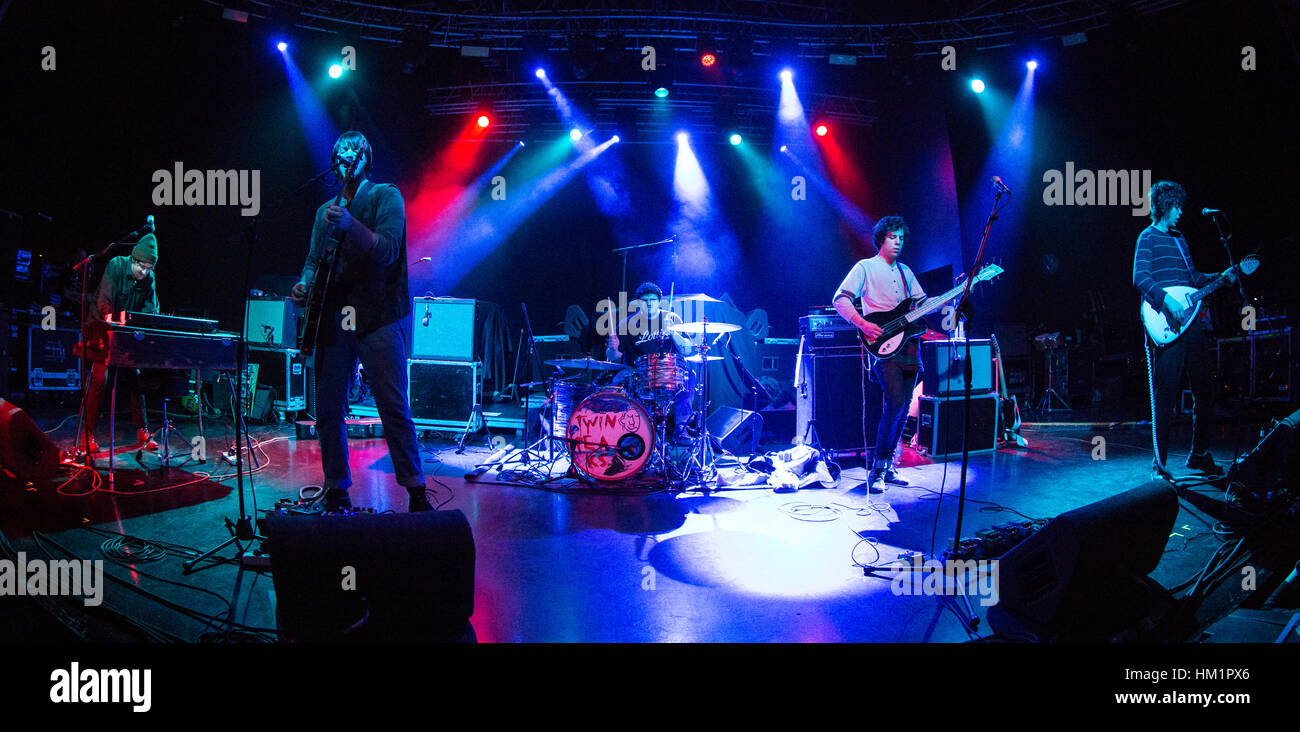 Milan, Italy. 31st Jan, 2017. The American indie rock band TWIN PEAKS