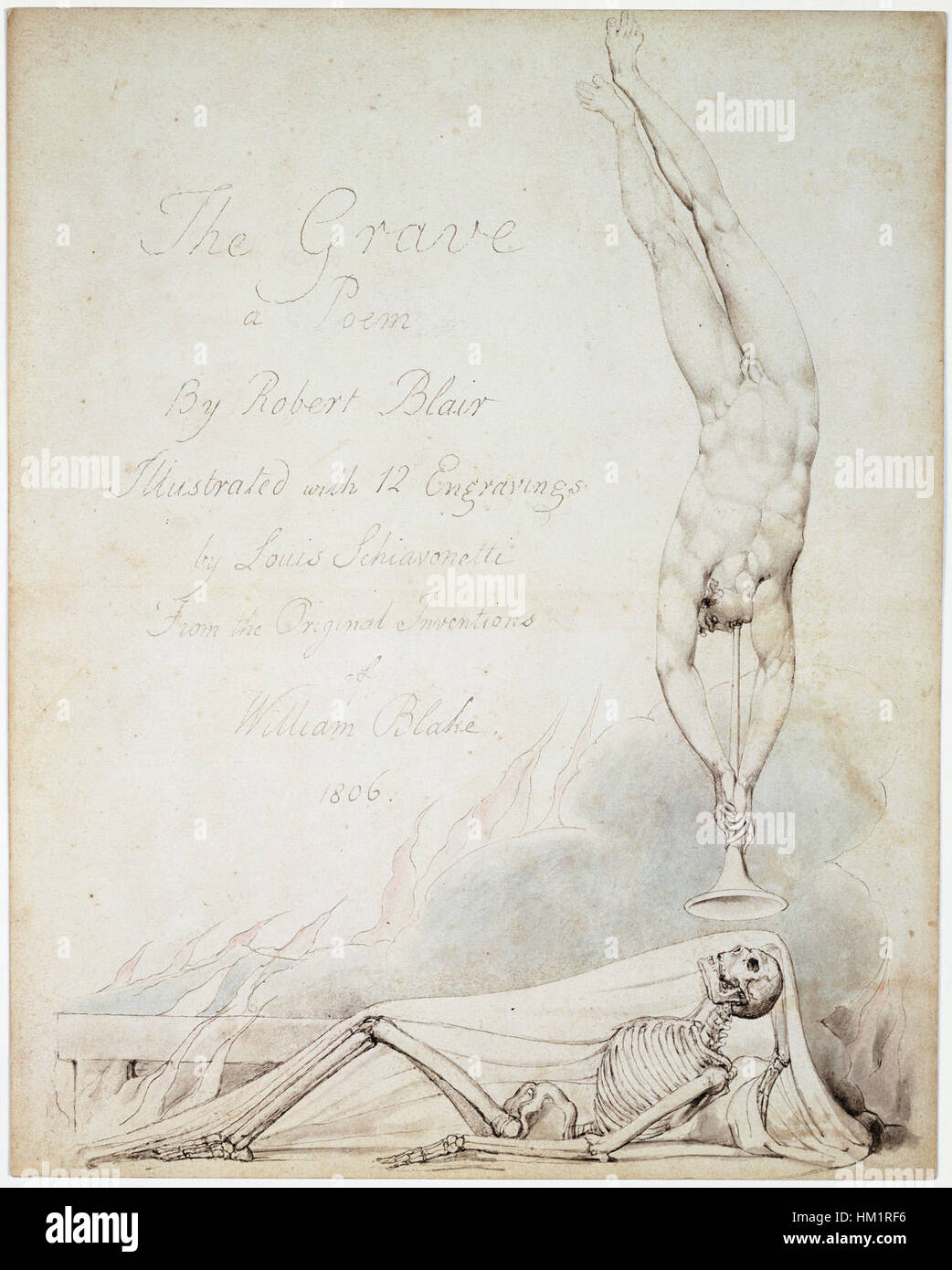 アート・デザイン・音楽 William Blake Illustrations to the Grave The Grave. A Poem | Robert Blair, William Blake | First Edition