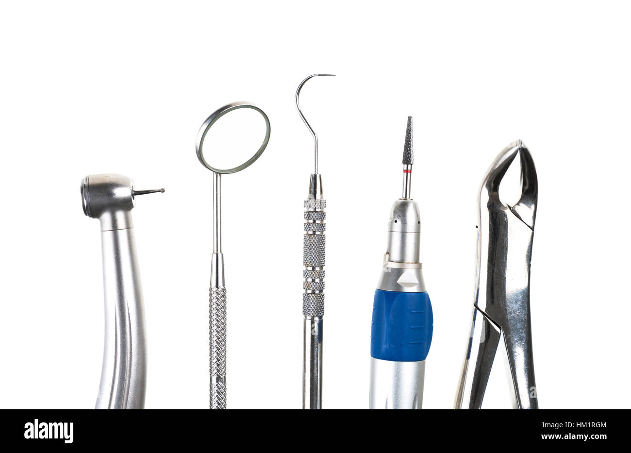 Dental tools isolated on white background Stock Photo Alamy