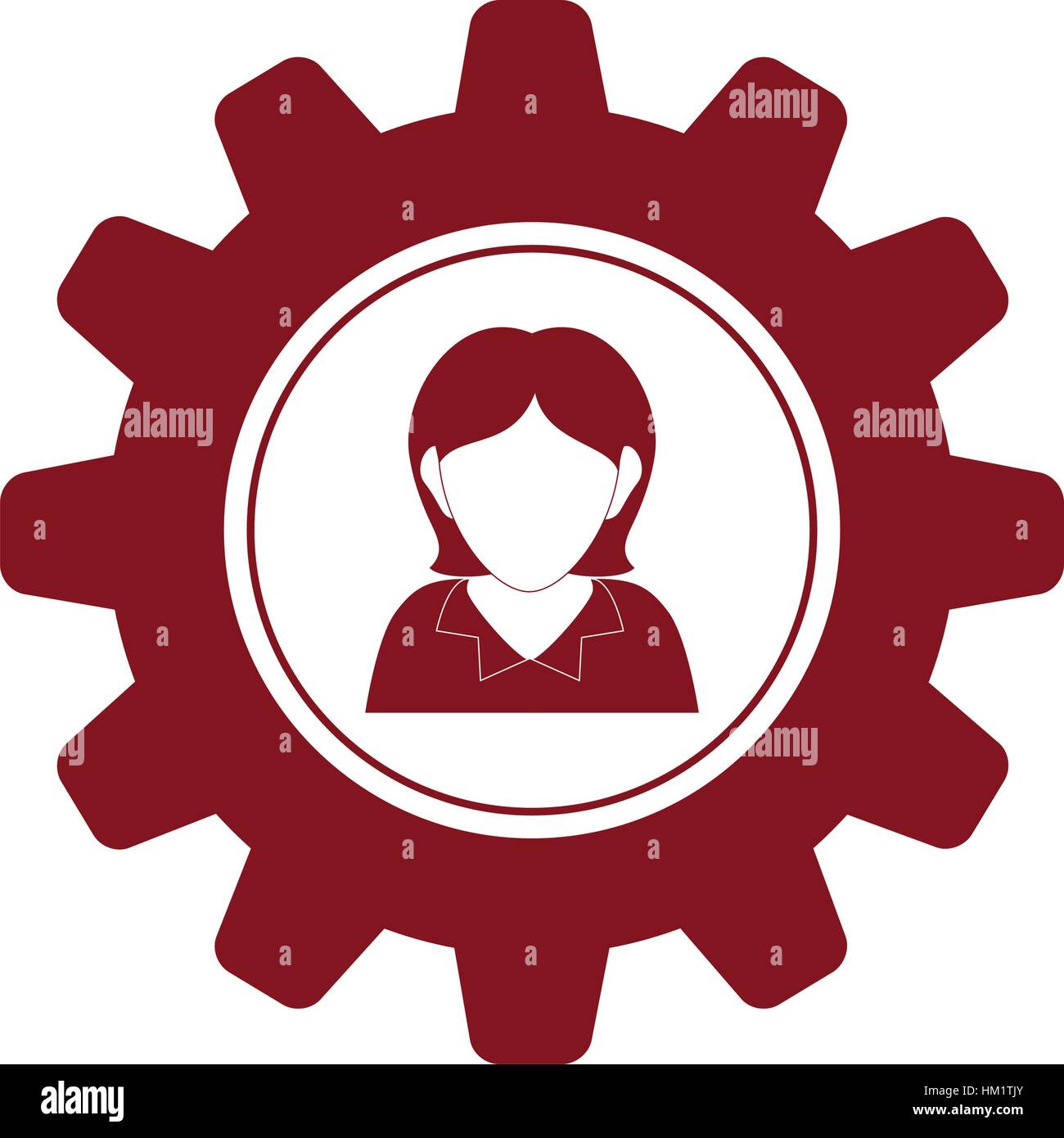 Woman head silhouette icon vector illustration graphic design Stock ...