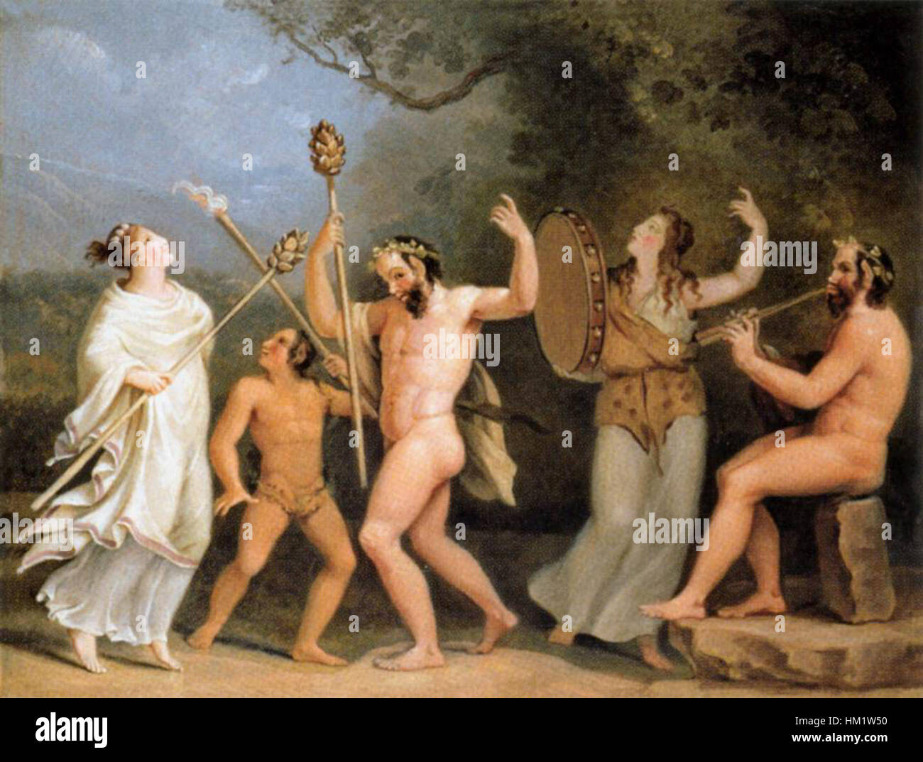 Johann Heinrich Wilhelm Tischbein - Dance of the Fauns and the Meneads - WGA22716 Stock Photo
