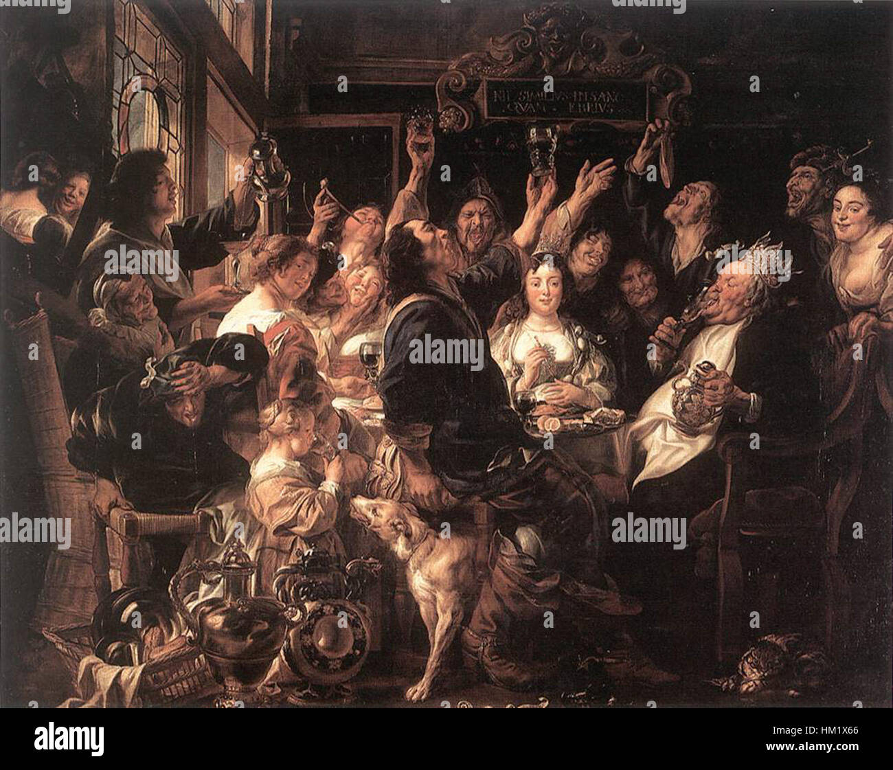 Jacob Jordaens The Bean King WGA11978 Stock Photo Alamy