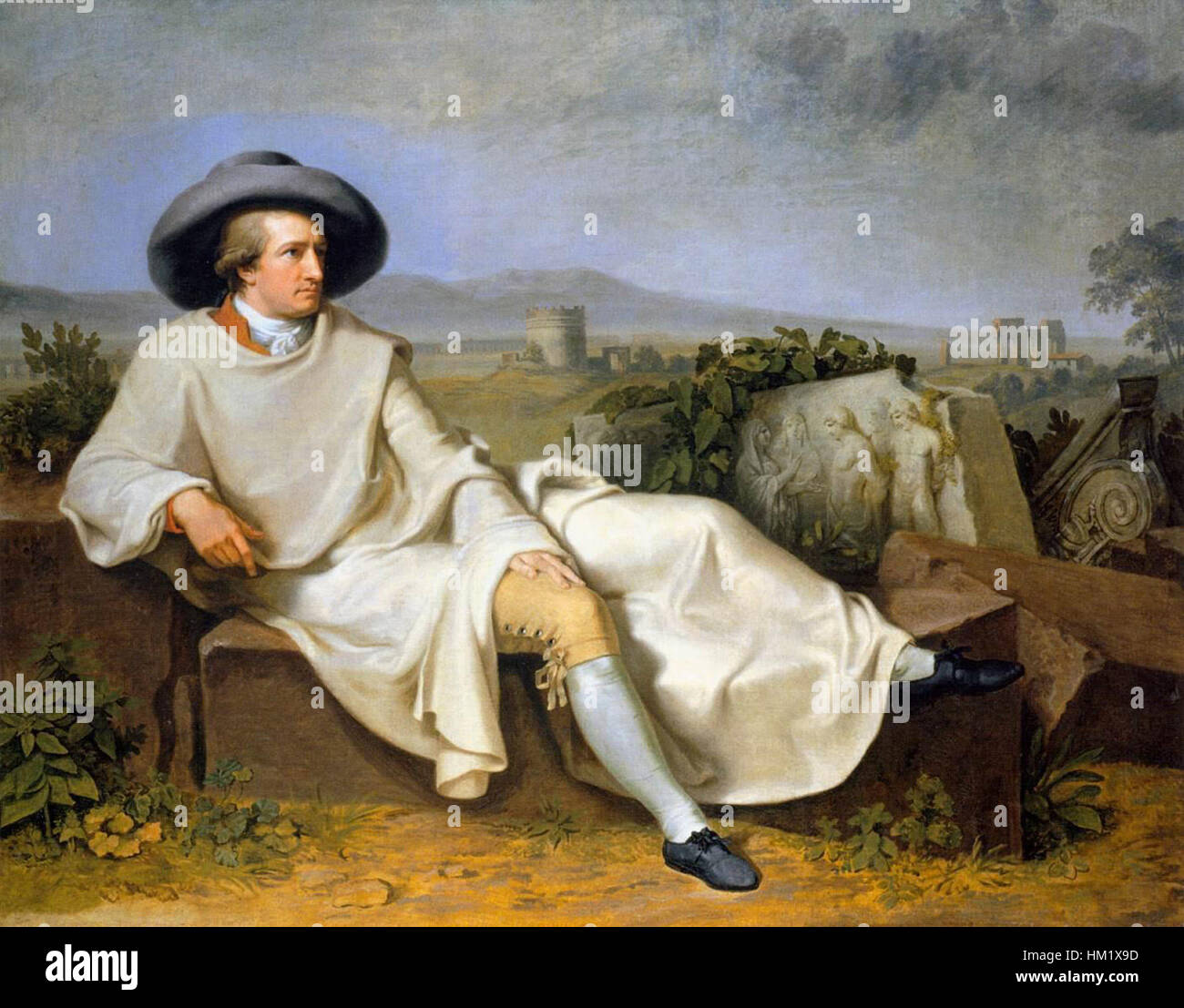 Johann Heinrich Wilhelm Tischbein - Goethe in the Roman Campagna - WGA22717 Stock Photo