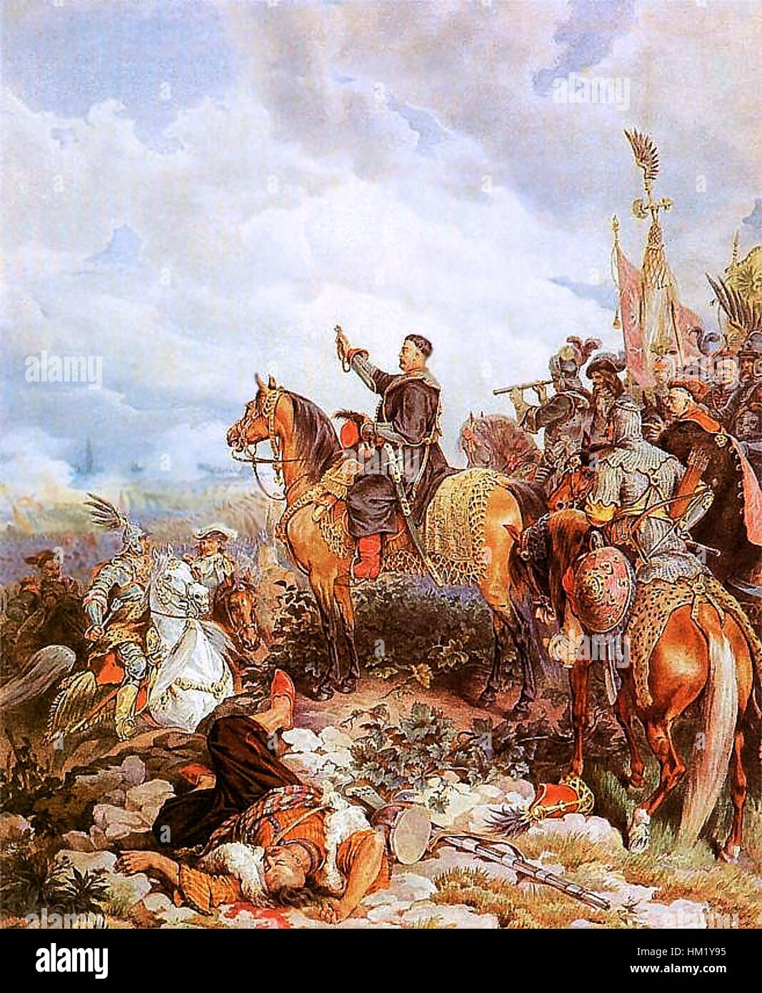 Figurine Team Miniature - Hussard Ailé - Jean III Sobieski, Roi De Pologne - 54 Mm