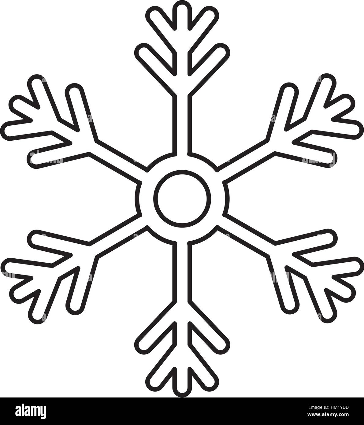 Snowflake winter symbol icon vector illustration graphic design Stock ...