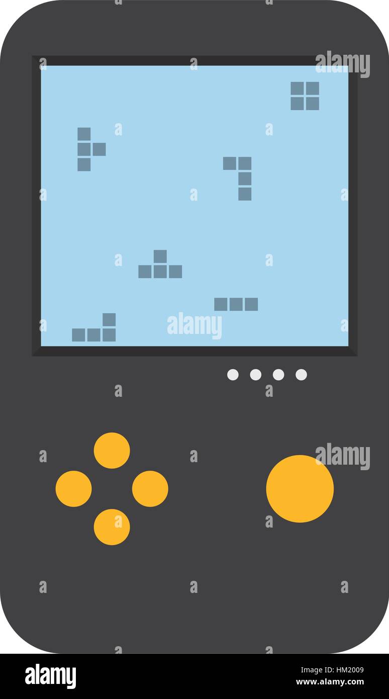 Tetris puzzle videogame icon vector illustration graphic design Stock ...
