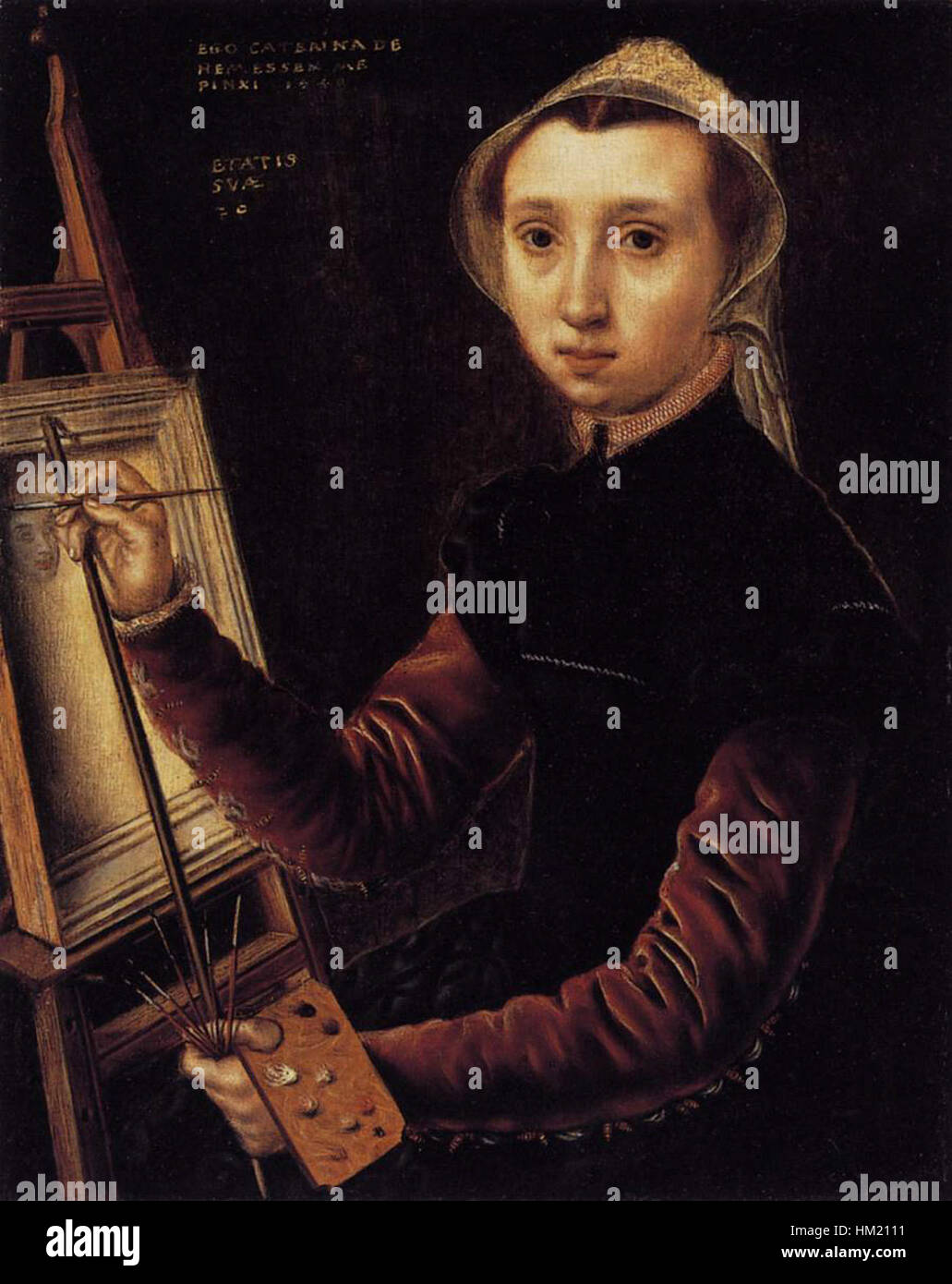 Portrat Einer Frau Catharina Van Hemessen