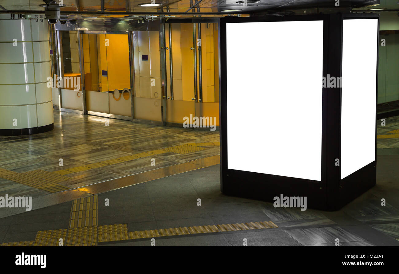 Billboard blank transit train platform hi-res stock photography and ...