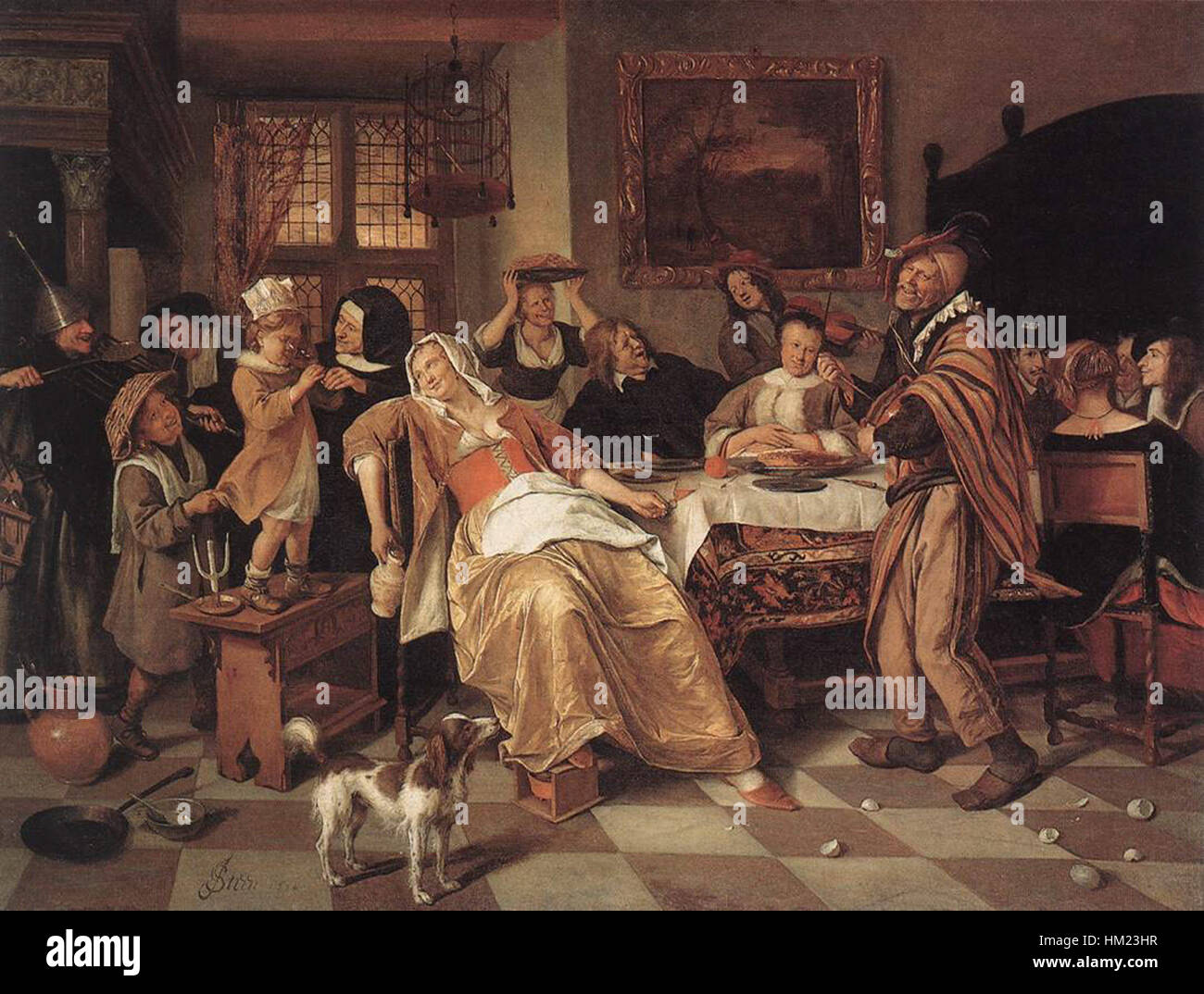 Jan Steen The Bean Feast WGA21734 Stock Photo Alamy