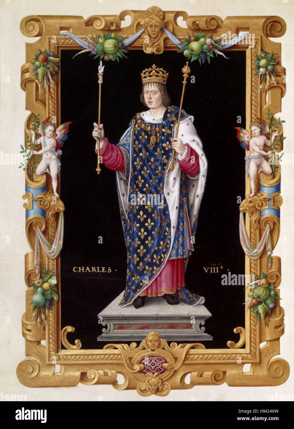 Jean de Tillet Charles VIII Recueil des rois de France Stock Photo