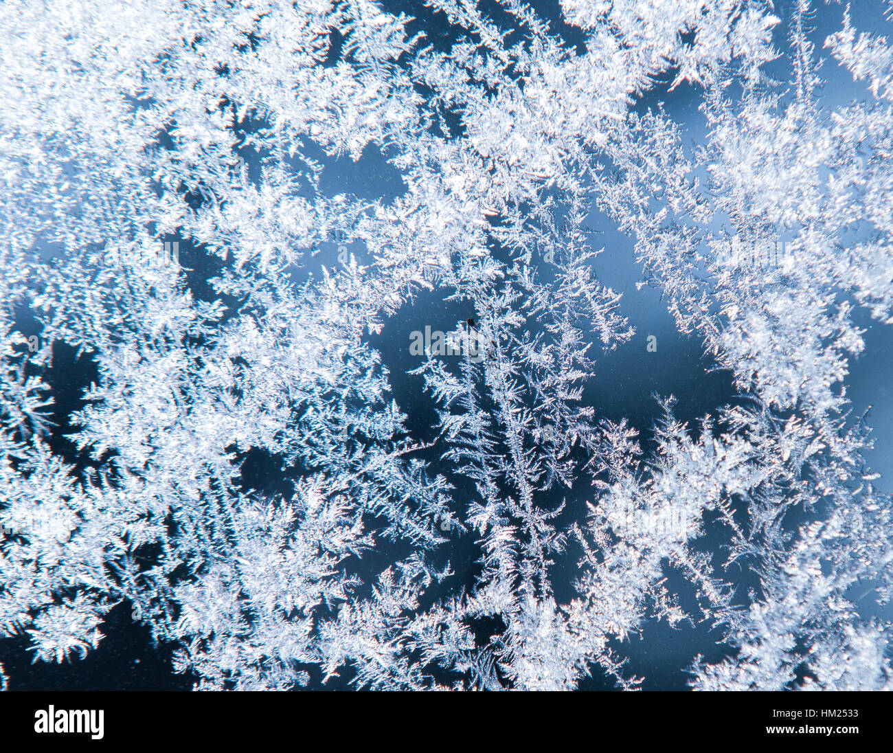 The patterns made by the frost on the window Stock Photo - Alamy