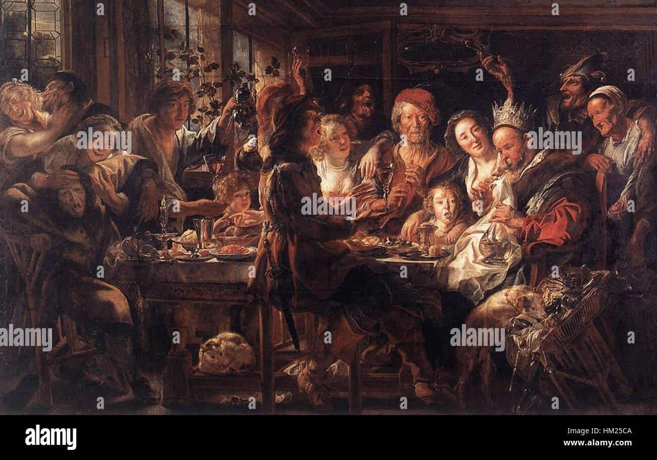 Jordaens Bean King 16351655 Stock Photo Alamy