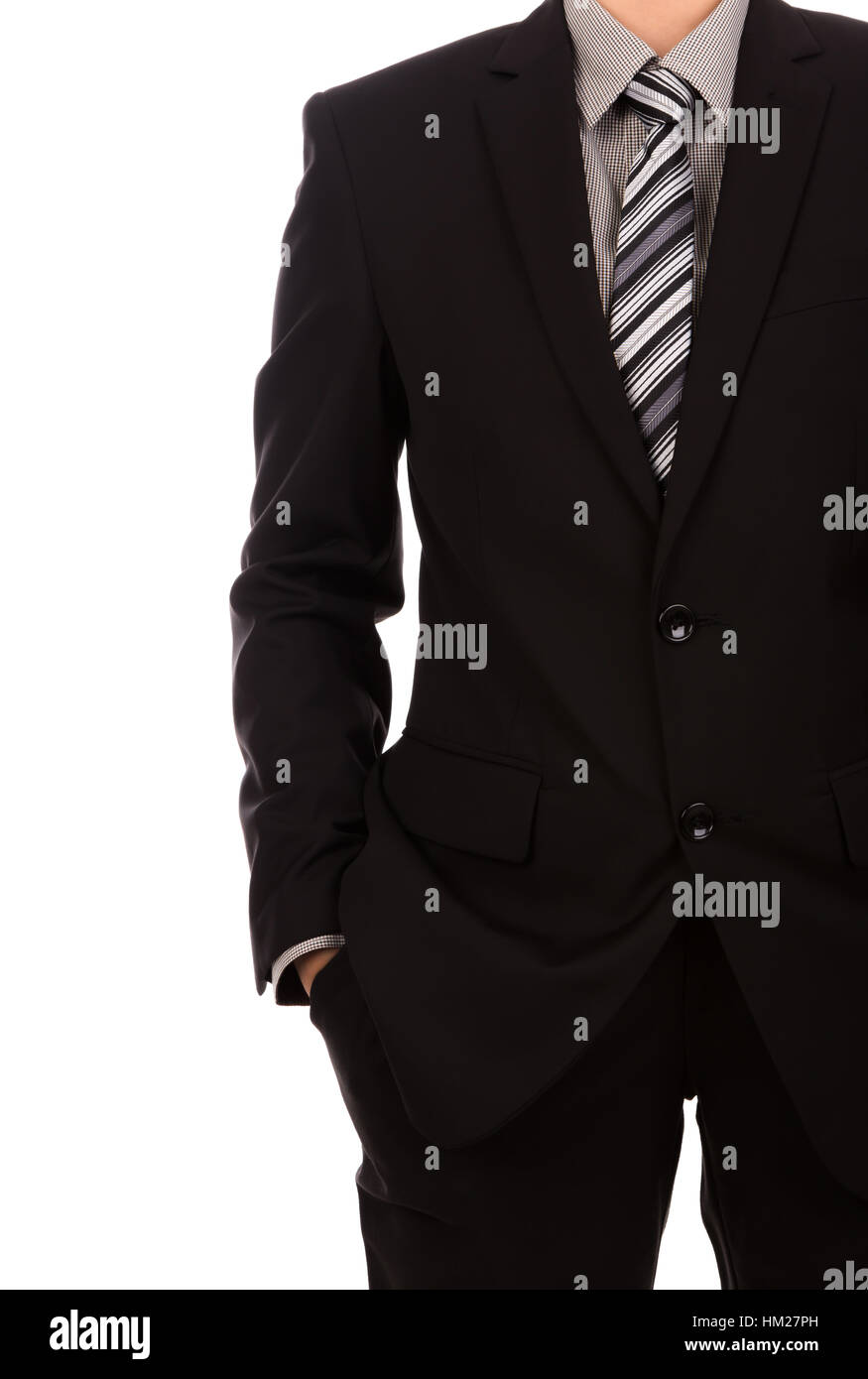 Business man in suit on white background Stock Photo - Alamy