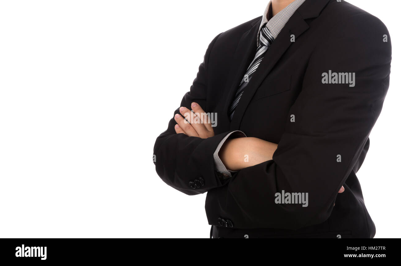 Business man in suit on white background Stock Photo - Alamy